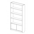 Bookshelf with Bottom 2 door Cupboard 